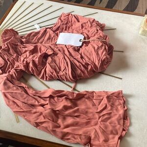 NWT Bell Sleeve Crop Top